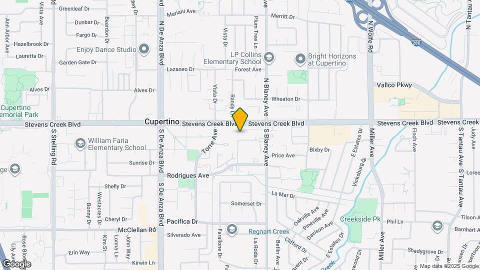 20128 Stevens Creek Blvd Map and Location Details