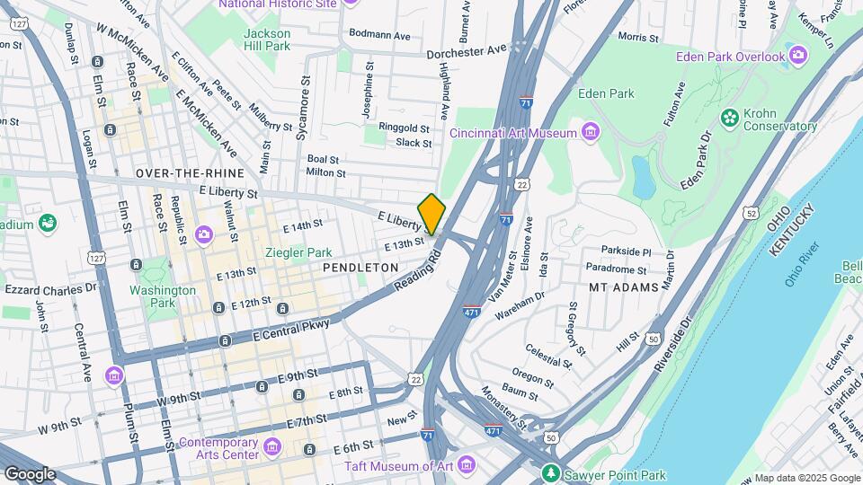555 E Thirteenth St Map and Location Details