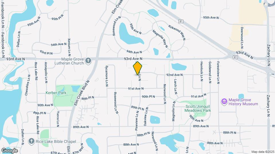 9167 Pineview Ln N Map and Location Details