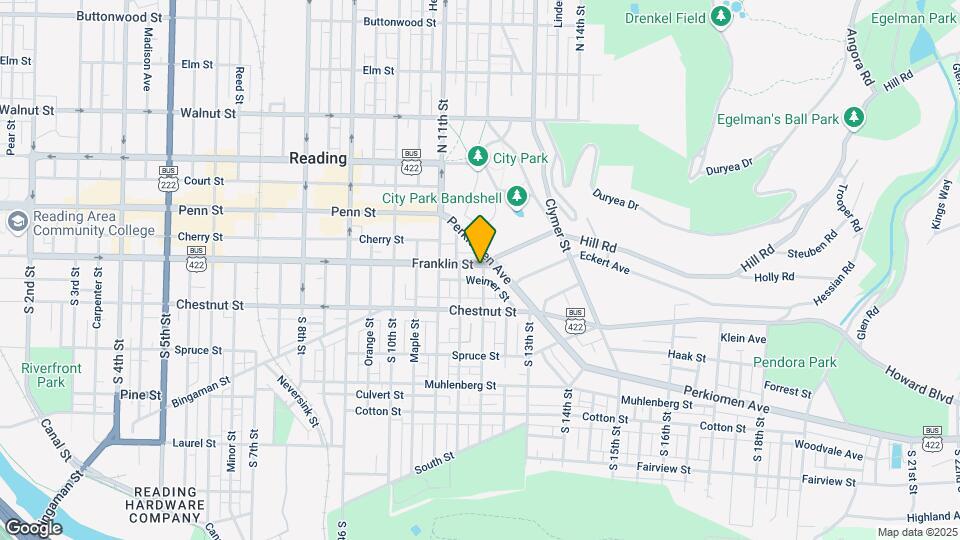 1156 Franklin St Map and Location Details