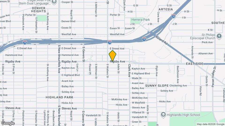 1120 Rigsby Ave, Unit 1 Map and Location Details