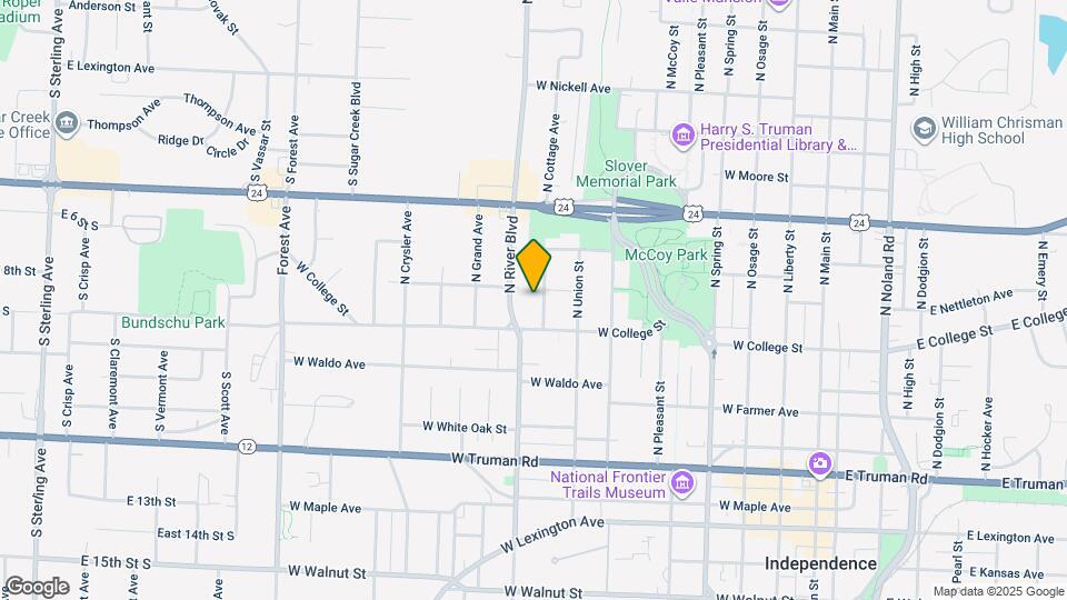 722 N Cottage Ave Map and Location Details
