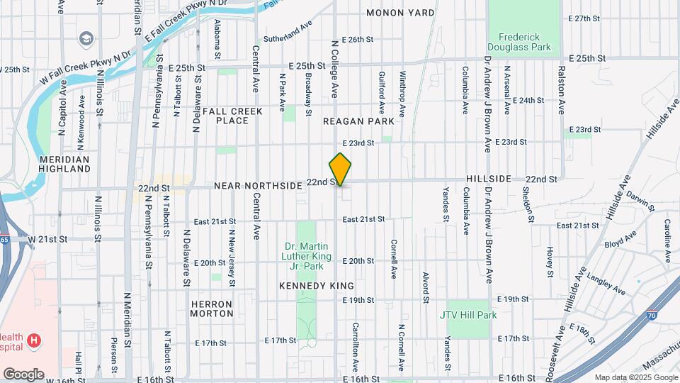 2143 N College Ave Map and Location Details