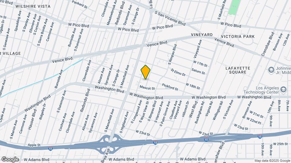 1841 S Longwood Ave, Unit 1839.5 Mapa y Detalles de la Ubicación