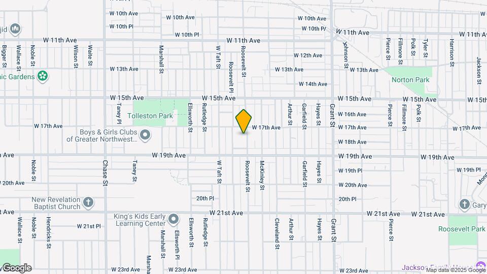 1728 Roosevelt St Map and Location Details
