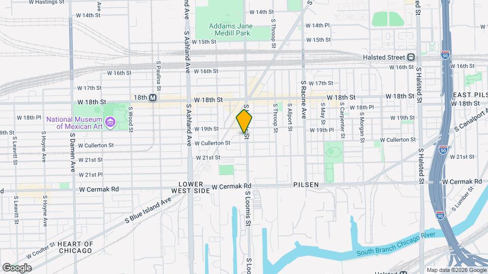 1916 S Loomis St Map and Location Details
