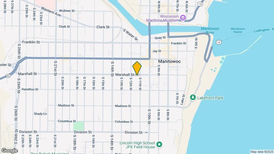 1107 Marshall St Map and Location Details