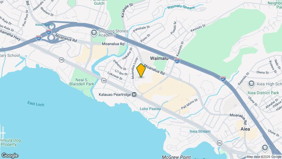 98-943 Moanalua Rd Mapa y Detalles de la Ubicación