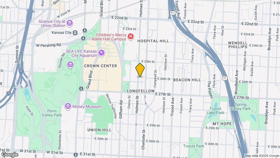 2555 Holmes St Map and Location Details