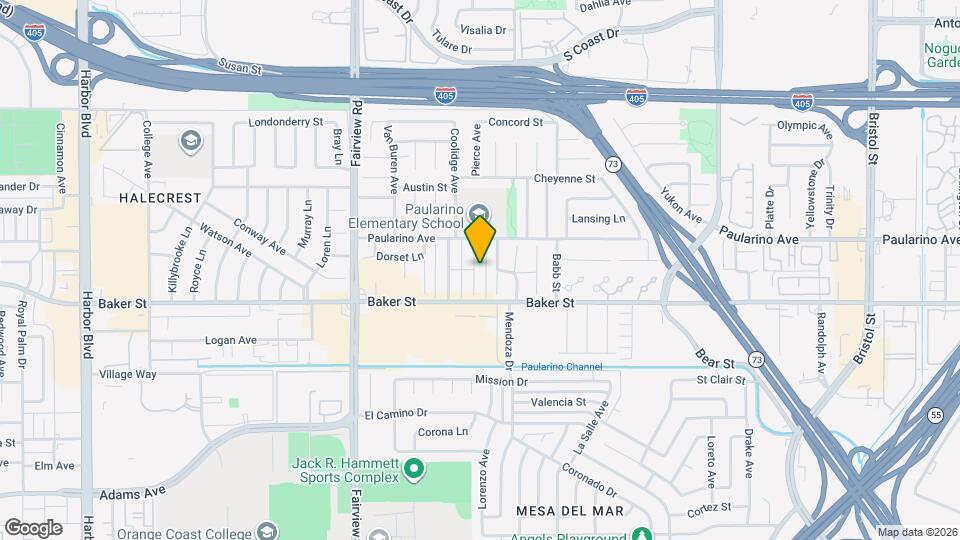 3020 Fillmore Way Map and Location Details