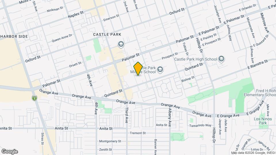 Park Palomar Mapa y Detalles de la Ubicación