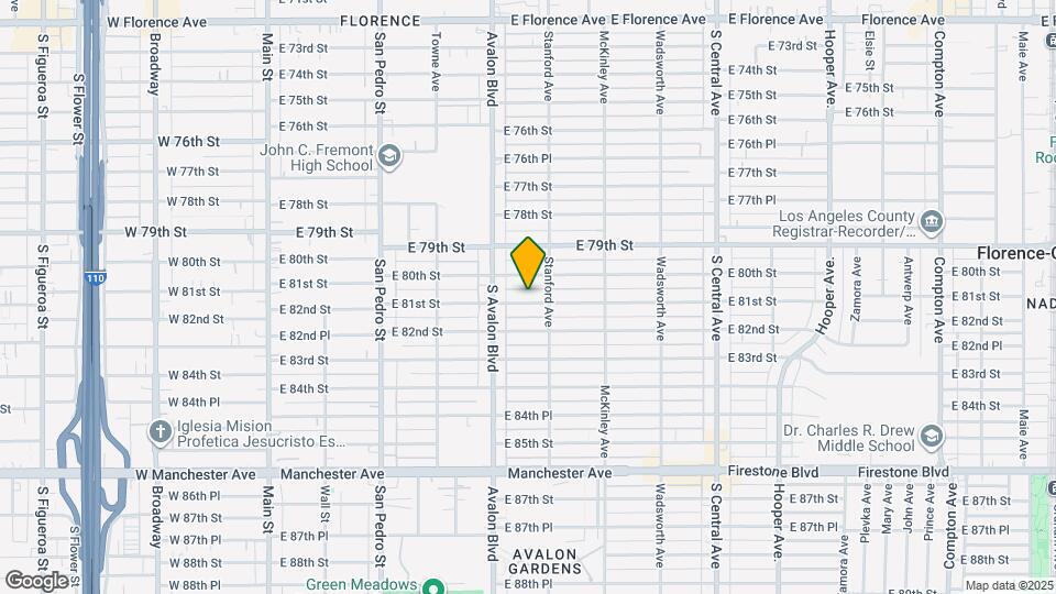 633 E 81st St Map and Location Details