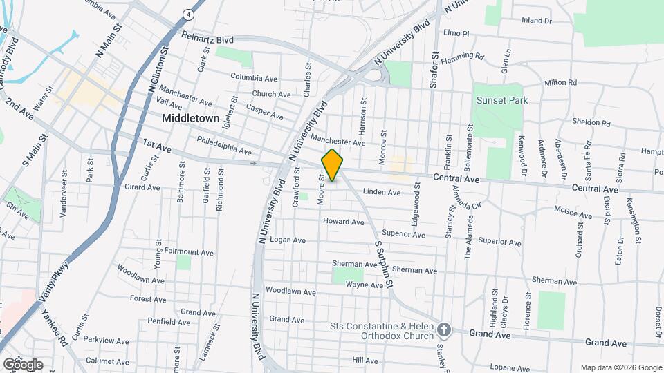 2009 Linden Ave Map and Location Details