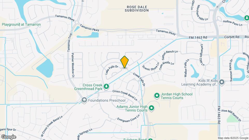 3602 Lake Falls Dr Map and Location Details