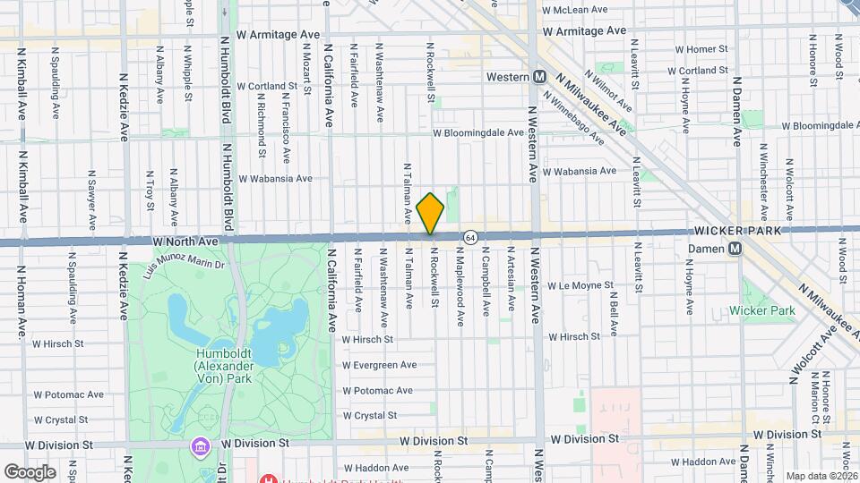 2601 W North Ave, Unit 2 Mapa y Detalles de la Ubicación