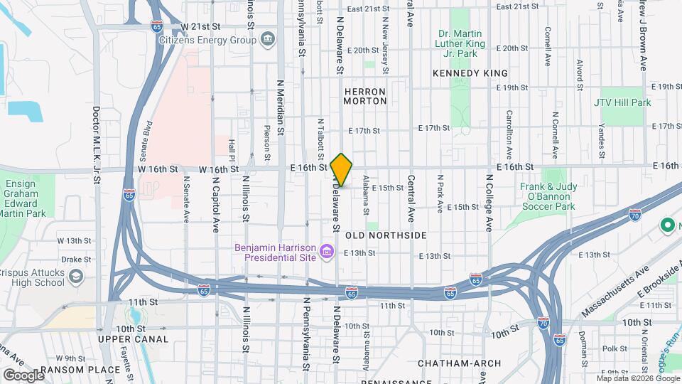 1475 N Delaware St, Unit 1 Map and Location Details