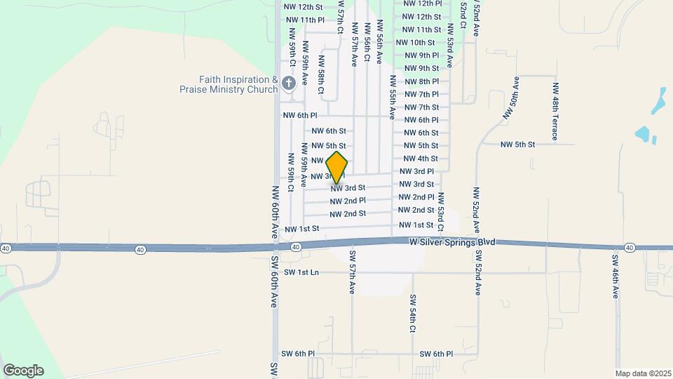 5726 NW 3rd St Map and Location Details