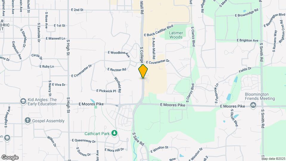 1210 S College Mall Rd Map and Location Details