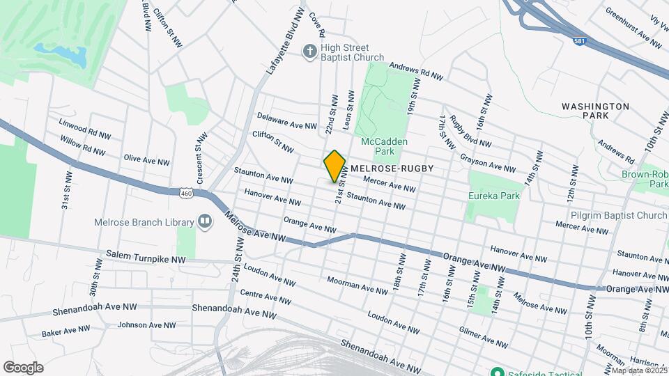 2107 Staunton Ave NW Map and Location Details