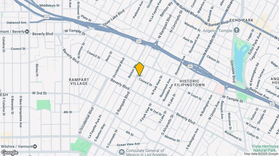 200 N Rampart Blvd Mapa y Detalles de la Ubicación
