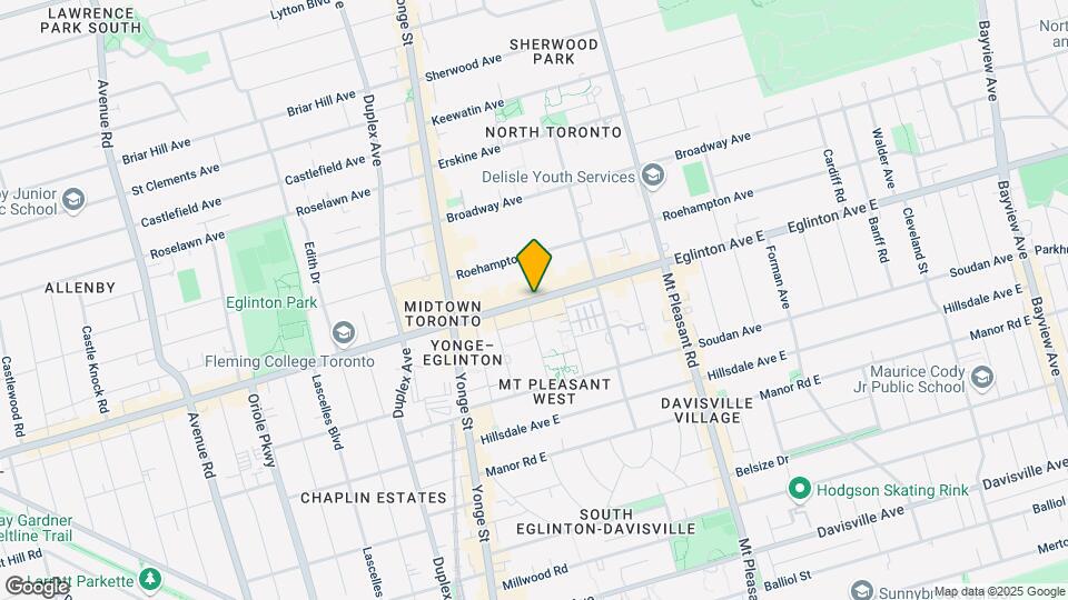 102-485 EGLINTON Ave Map and Location Details