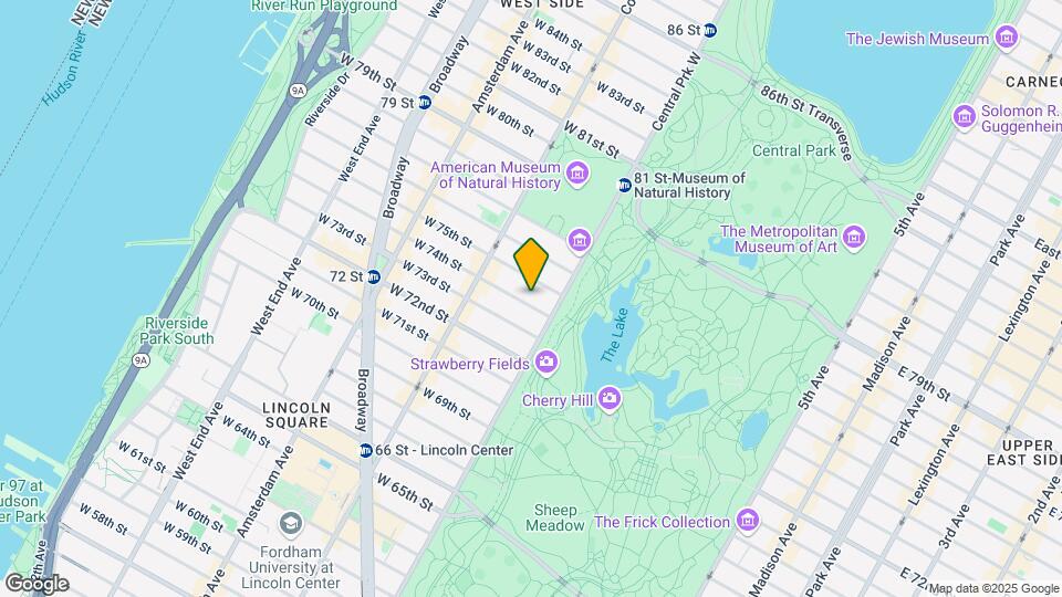 15 W 74th St Map and Location Details