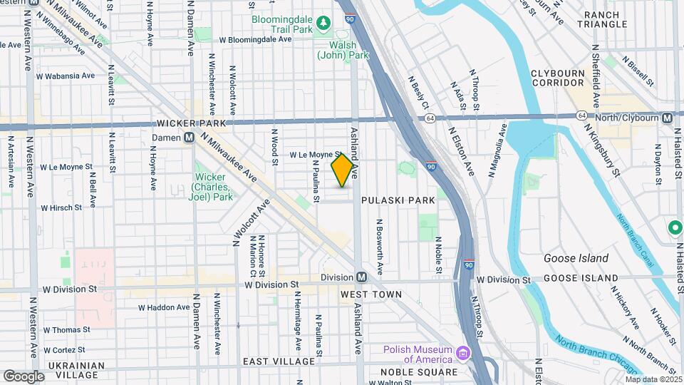 1621 W Beach Ave, Unit SFH Mapa y Detalles de la Ubicación