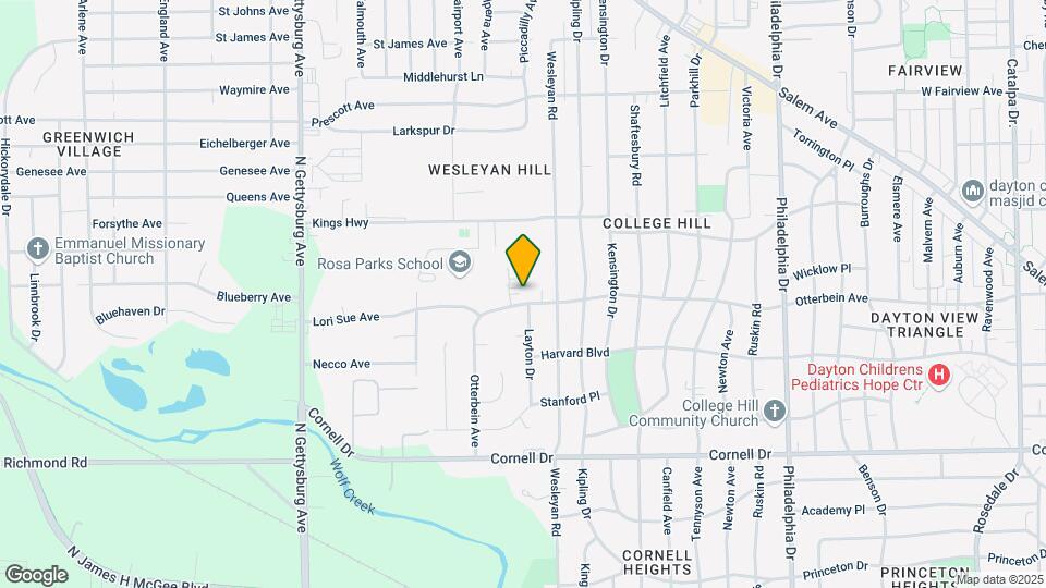 3537 Otterbein Ave Map and Location Details