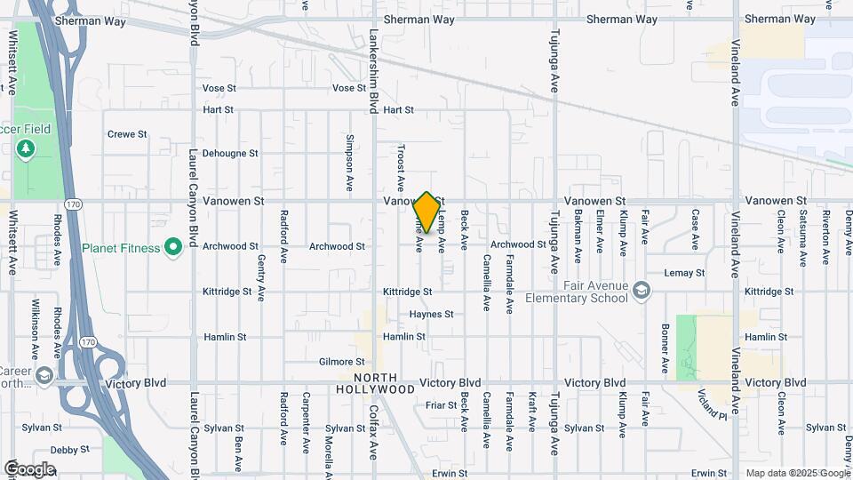11617 Archwood St Map and Location Details