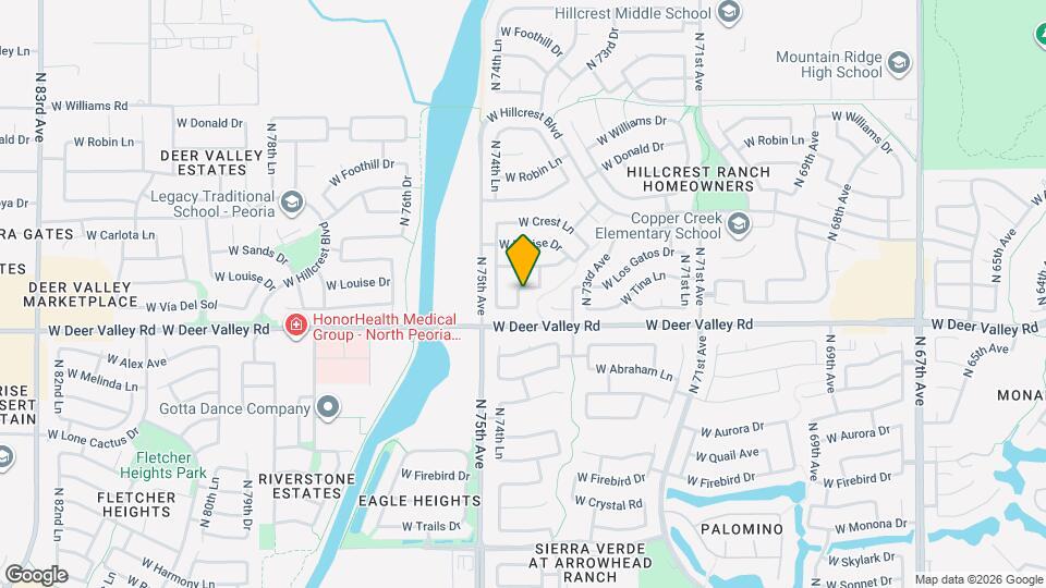 7427 W Tina Ln Mapa y Detalles de la Ubicación