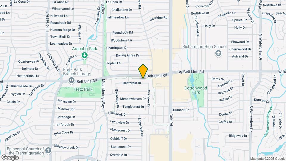 7745 Dentcrest Dr Map and Location Details