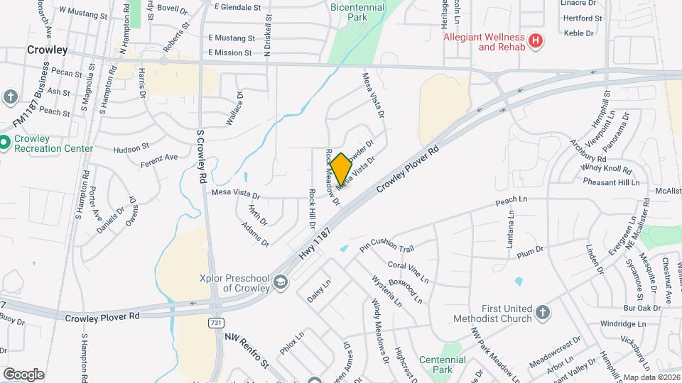908 Mesa Vista Dr Map and Location Details