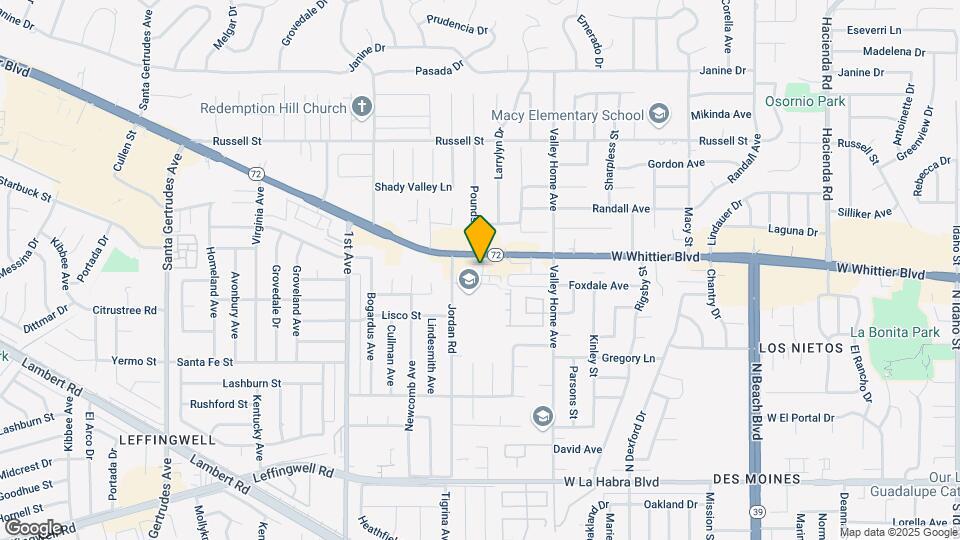 16424 Whittier Blvd Map and Location Details