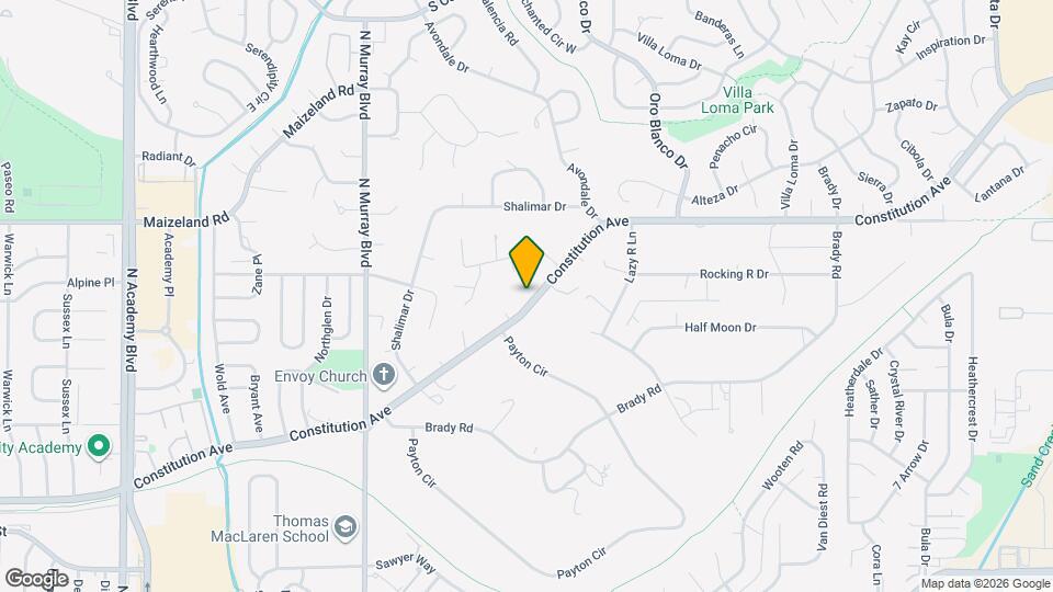 4630 Constitution Ave Map and Location Details