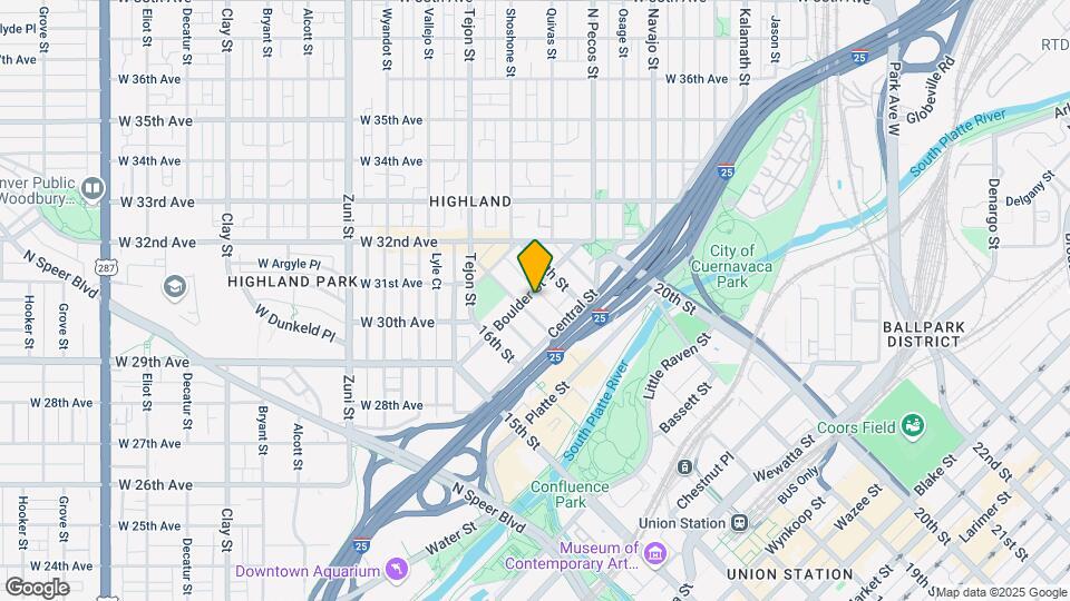 Studio LoHi Apartments Map and Location Details