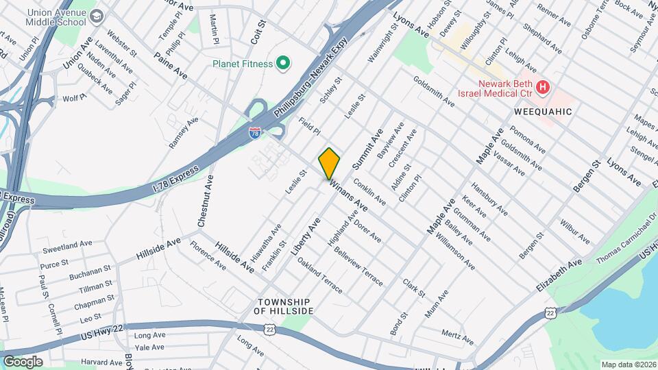 310 Winans Ave Map and Location Details