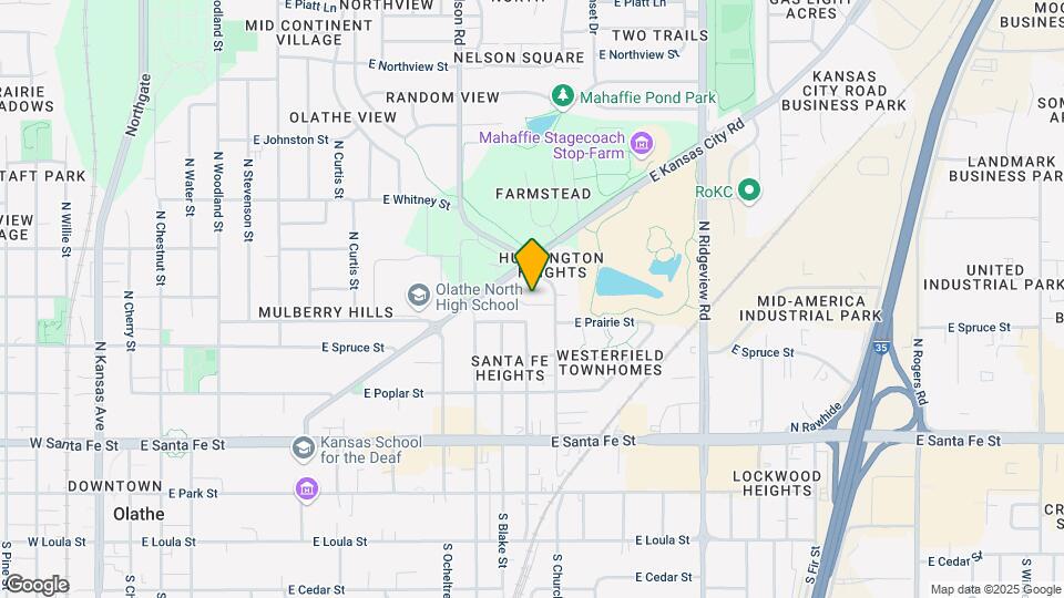 1026 E Huntington Pl Map and Location Details