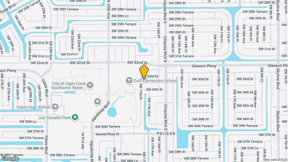 1721 SW 33rd Terrace Map and Location Details