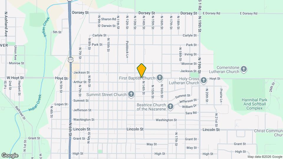 1323 Hoyt St Map and Location Details