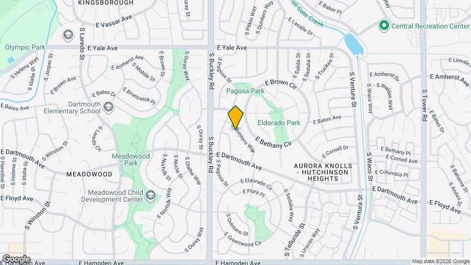 3063 S Quintero Way Map and Location Details