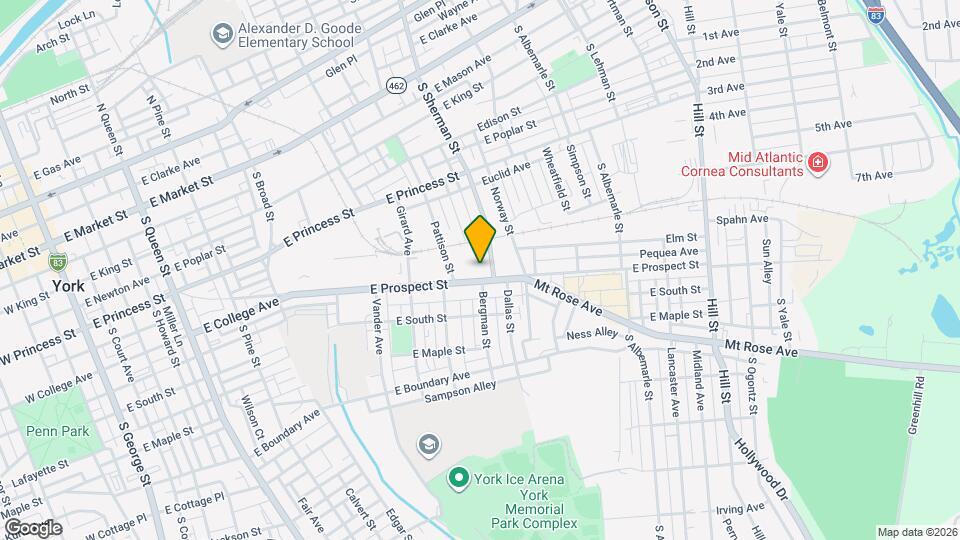 831 E Prospect St Mapa y Detalles de la Ubicación