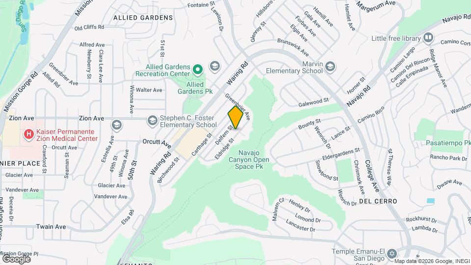 6672 Eldridge St Map and Location Details