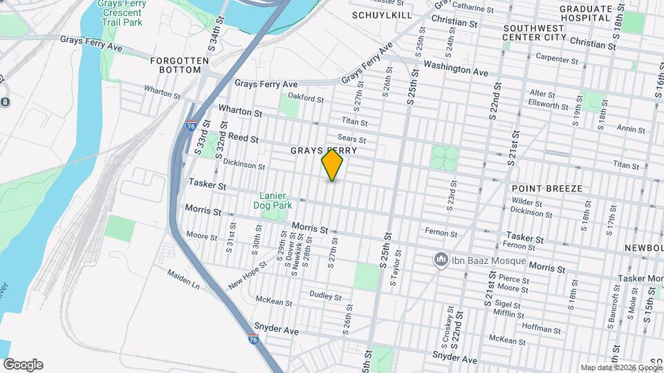 1512 S Etting St Map and Location Details