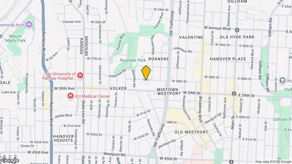 1019 W 38th St Mapa y Detalles de la Ubicación