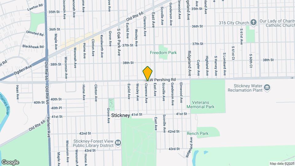 6621 W Pershing Rd Mapa y Detalles de la Ubicación