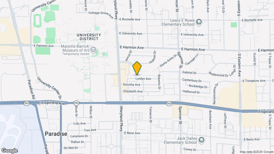 1372 Lorilyn Ave Mapa y Detalles de la Ubicación