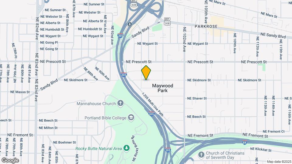 9630 NE Skidmore St Map and Location Details