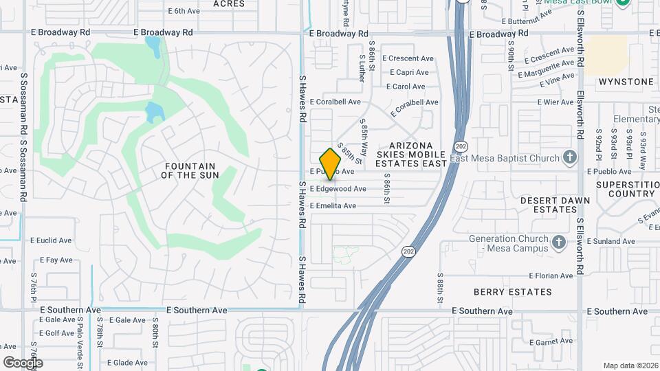 8458 E Edgewood Ave Map and Location Details