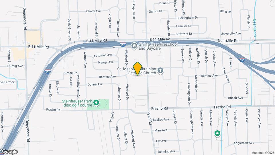 3836 Lesia Dr Map and Location Details