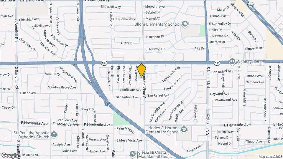 4586 Tulipan Way Map and Location Details